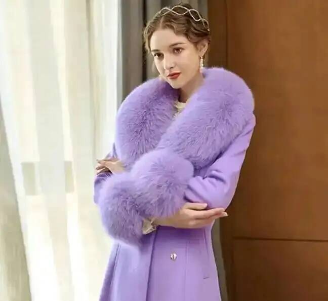 Natural Real Fox Fur Collar Cuff Set Winter Women Warm Scarf Genuine Fur Trimming For Parka Coat Hood Luxury Fluffy Decor Shawl