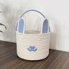 Handwoven Easter Egg Basket Cartoon Candy Gift Bag Adorable Easter Bunny Basket  Baby Shower Gifts