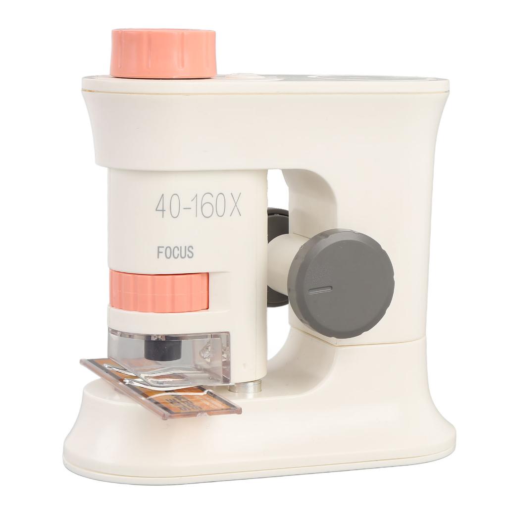 Kids Microscope 40-160X Intelligent Magnetic Induction Portable Handheld Microscope with Light