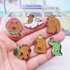 Cute Capybara Brooch Duck Cartoon Pin Unique Animal Badge  Kids