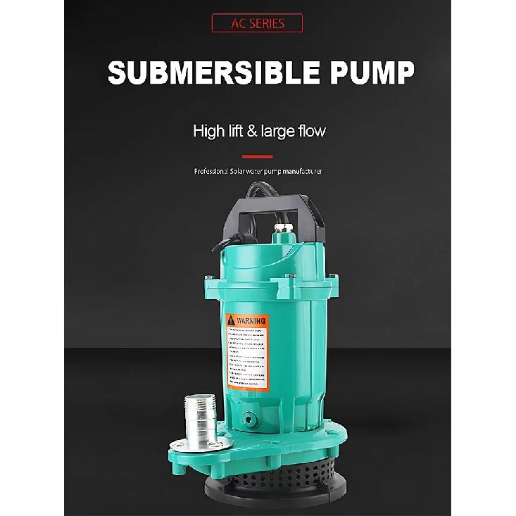 Heavy Duty AC220V 50Hz 50L/min Stainless Steel Submersible Pump Self-starting Sewage Cutting Pump Farm Manure Mud Drainage