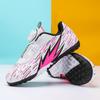 New spring and summer children's football shoes boys broken nails TF teen girls elementary school students rotating buttons grass training