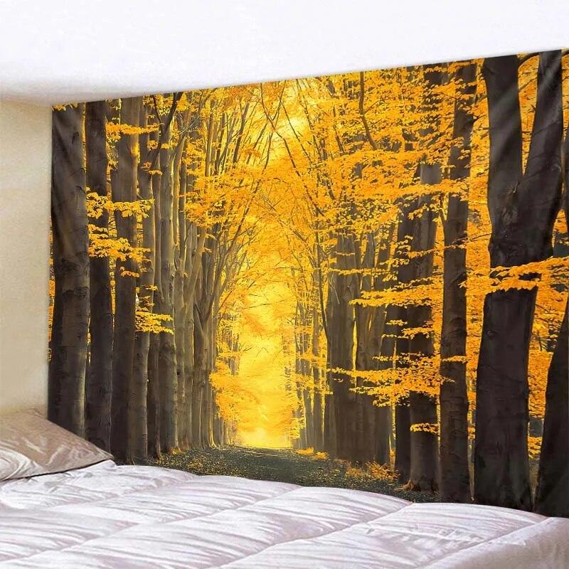 Large Tapestry Nature Landscape Forest Wall Hanging Room Decoration Bohemian Bedroom Living Room Wall Decoration