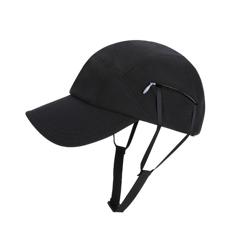 Summer outdoor cycling sun protection and shade hat, baseball cap with drawstring for wind protection, surfing hat