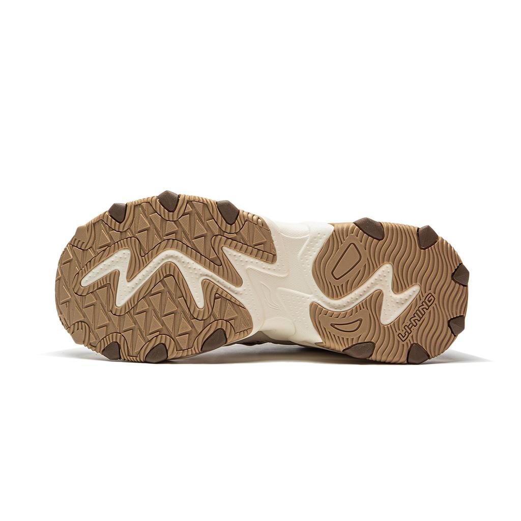 Li Ning Cat Paw Lite 2 Slip Resistant Abrasion Resistant Low top Chunky Sneakers Women's Beige AGCU176-7