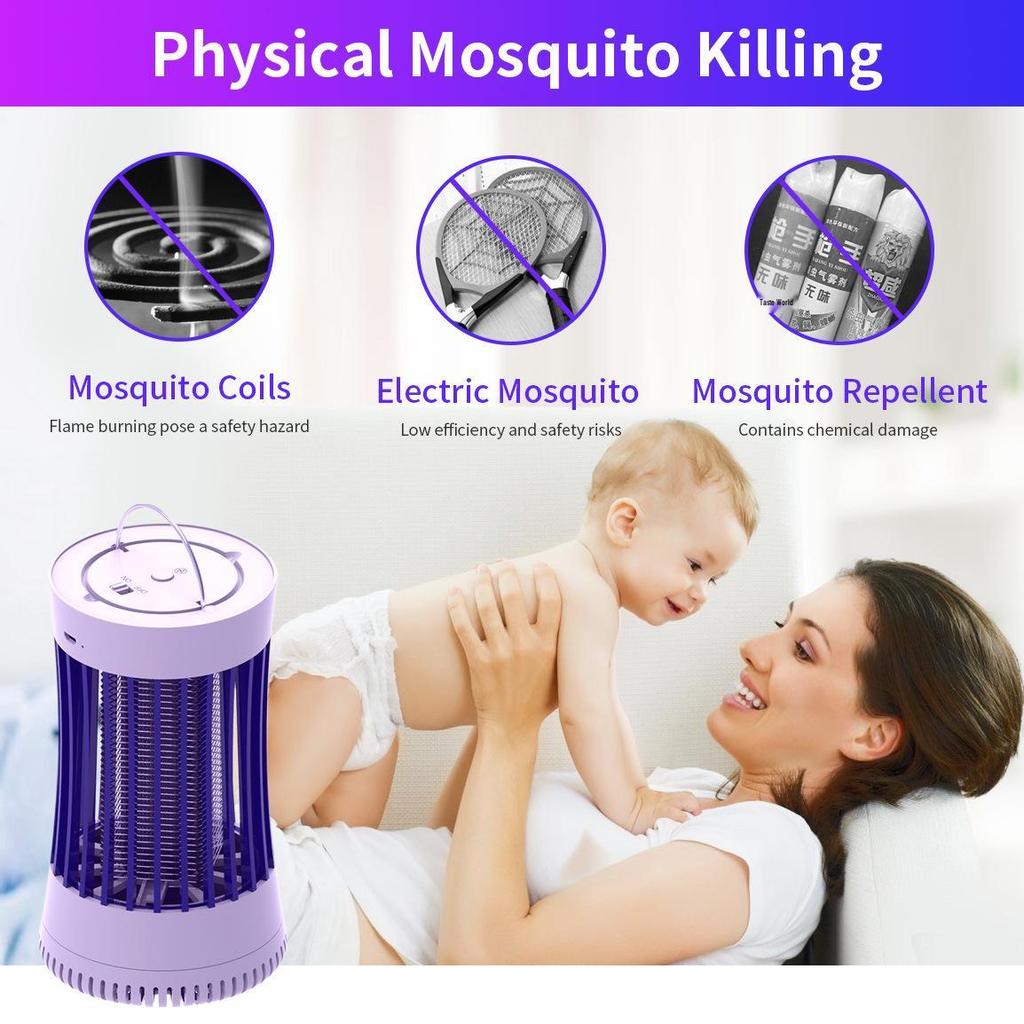 GOOTOP Electric Mosquito Killer with Purple Light & Fan Suction - EPA Certified Bug Zapper