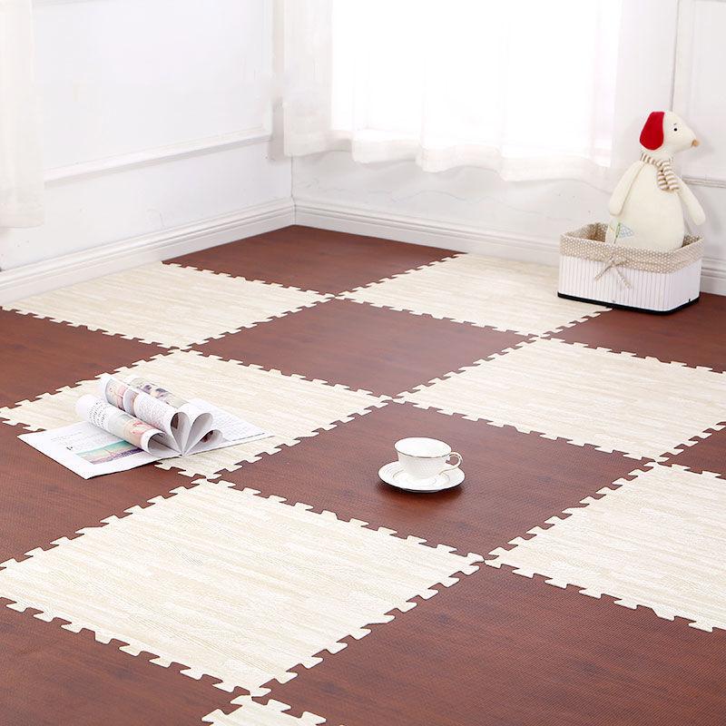10/20Pcs Wood Grain Puzzle Floor Foam Carpet Bedroom Splicing Mat Baby Sports Play Mat Decorative Carpet Exercise Tiles 30*30cm