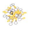 25Pcs Ring Terminal Electrical Wire Cable Crimp Connector RV5?12 Accessory Set Kit Yellow