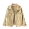 Women's White Denim Jacket - Korean Style, Loose, Versatile Cardigan for Spring and Autumn