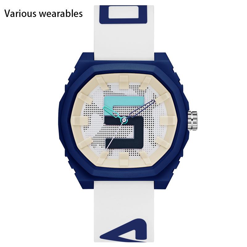 

Новый силиконовый ремешок для студентов мужского и женского пола, модные, стильные, простые и персонализированные детские часы