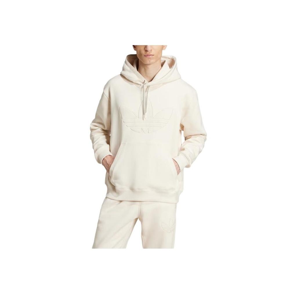 Adidas Originals 70S Logo Pattern Outdoor Casual Sports Hoodie Men Hoodies Miracle-White JN5969