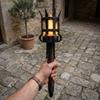 Led Lighting Medieval Torch Wall Lamp Dual Torch Torch Shape Hanging Light  Haunted House