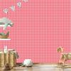 Geometric rhombus wallpaper coral and red 50x1000