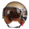 New Open Face 3/4 Motorcycle Helmet Retro Motorbike Helmets Vintage Chopper Capacete De Moto Bike Scooter With For Men Women DOT
