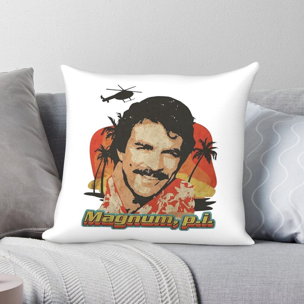 Magnum PI Tv Show Pillowcase Polyester Linen Velvet Pattern Zip Decorative Throw Pillow Case Bed Cushion Cover