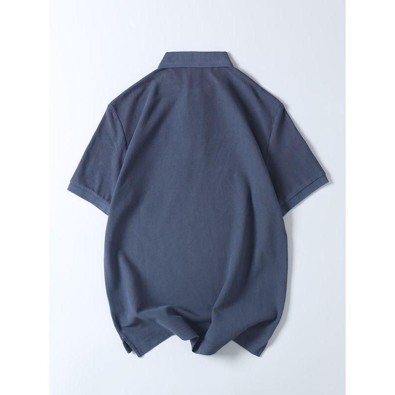 Trade Export Surplus Business Casual Polo Shirt for Men, Summer Turn-Down Collar Short-Sleeve T-Shirt, Versatile, Breathable, Loose Fit Half-Sleeve