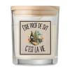 Bougie Parfumée Vanille Être prof de SVT c'est la vie | Verre 8,5 cm Couvercle en Bambou et Boîte Cadeau | Déco Salon Chambre