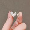 Adjustable Opening Heart Ring for Women Vintage Zircon Pearl Butterfly Finger Rings Female Wedding Party Luxury Jewelry Gifts