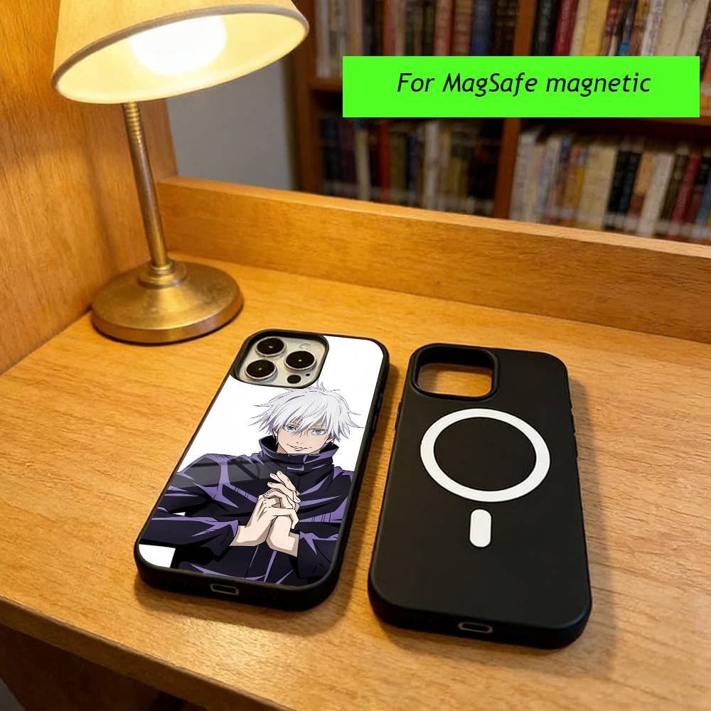 Anime J-Jujutsu Kaisen S-Satoru Gojo Phone Case For iPhone17,16,15,14,13,12,11 Plus,Pro Magnetic with Magsafe Wireless Charging