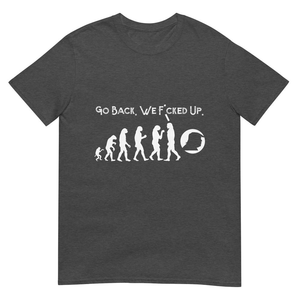 Funny Anti Trump TShirt Go Back Trump Evolution Tee TShirt