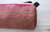 Yoga bag mat jute linen fabric Diamond pattern Pink Organic [Ajee] (yoga case) Hand-woven