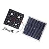 Solar Panel Powered Fan 4 Fans 100W 20V Green Energy Portable Mini Ventilator for Dog House Chicken 