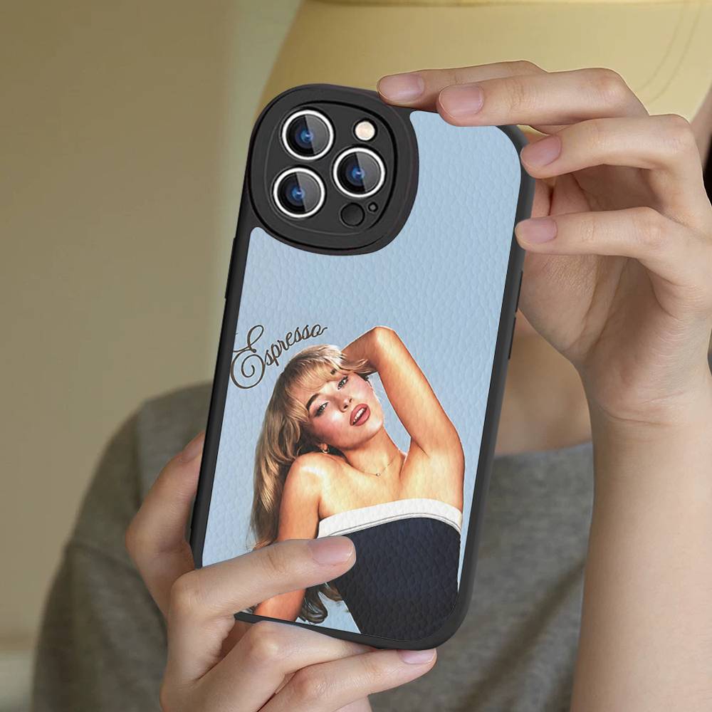 

Singer S-Sabrina C-Carpenter Phone Cover For IPhone 11 12 13 14 15 16 Pro Max Mini Plus Soft Leather Case iphone 13pro