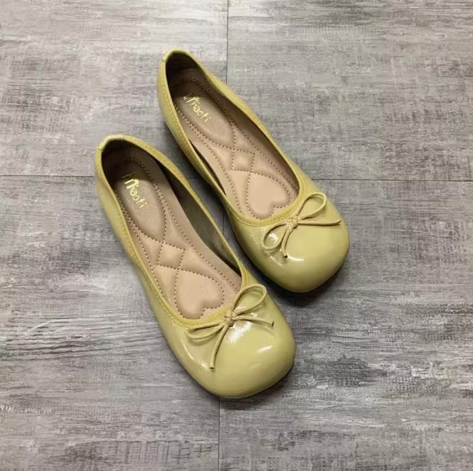 Fashion Flat Shoes for Women 2025 Spring and Autumn New Mary Jane Square Toe Women's Red Plus Size Women's Shoes 41-43 Zapatillas Mujer