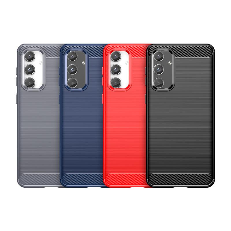 For Case Samsung Galaxy M55 Cover For Samsung M55 Coque Carbon Fibre Shockproof Back Bumper Soft TPU Case For Samsung M55 Fundas