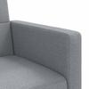 Sofa Bed with Cushions Light Grey Fabric