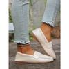 Soft-soled Single Shoes Women's 2025 Autumn New Flat Plus-size One-foot Lazy Beanie Shoes