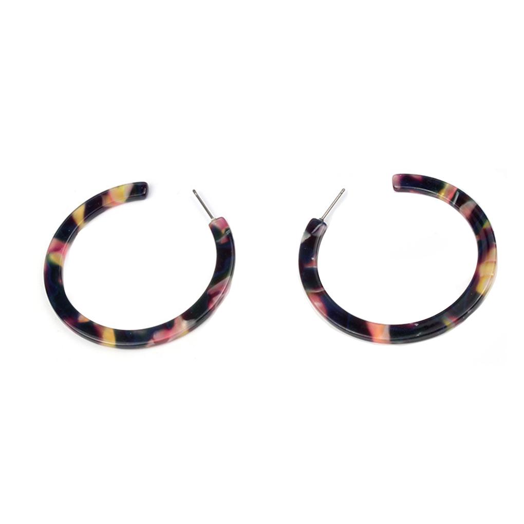 Drop Earrings Smooth Circle Popular Accessories Acrylic Statement Earring Anniversary Gift Daily Wear Ear Hook Summer Beach Use