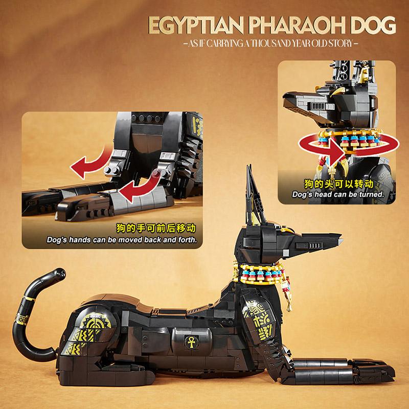 High-Quality Moc Urban Area High-Quality 1208Pcs High-Quality Ancient High-Quality Egyptian High-Quality Pharaoh High-Quality Dog Construction Set