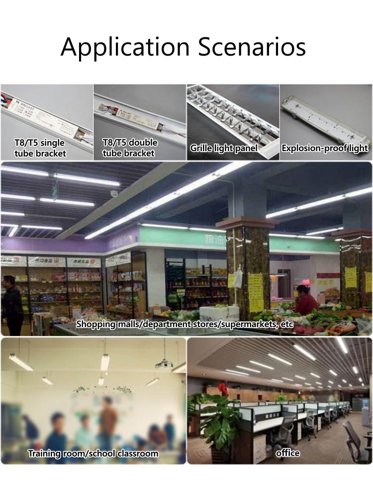 T5/T8 AC 220-240V Wide Voltage Electronic Ballast for Efficient Instantaneous Starting for Supermarket/Office/Household Lighting