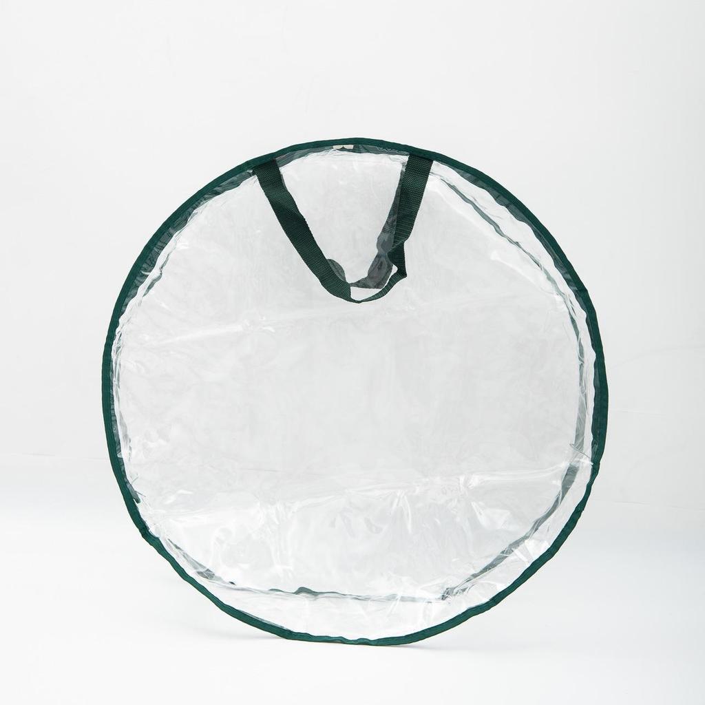 Transparent PVC Christmas Wreath Storage and Organizer Bag