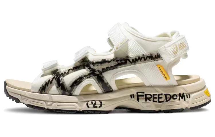 Сандалии ASICS X Trouble Smile Kahana Sd2  Белый Черный Бежевый  1203A357-100 39
