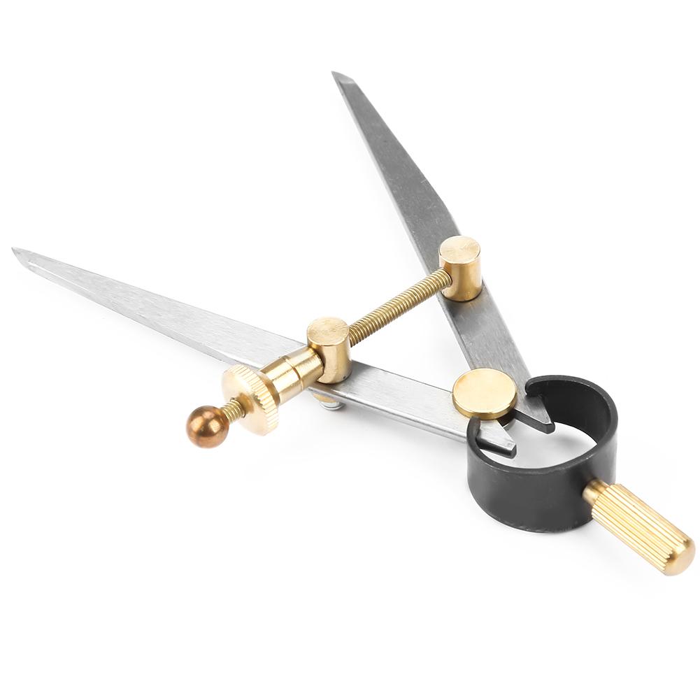 100mm kožený dělič Rotační Scratch Leathercraft Compass DIY šicí nástroje