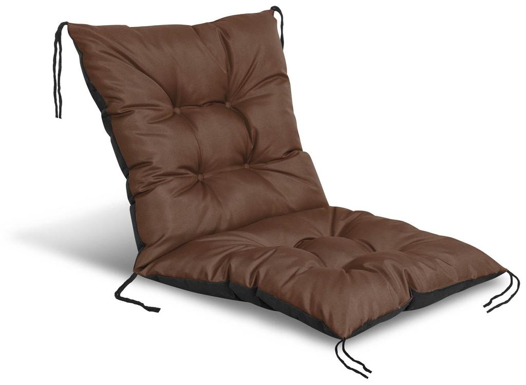 Polštář na zahradní židli, voděodolný, svázaný provázky, 50x50x50 cm, 6 BAREV