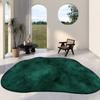 Green Irregular Carpets for Living Room Easy Clean Bedroom Decor Bedside Anti-slip Floor Mat Home Porch Hall Washable Soft Rugs