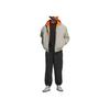 adidas Originals Shmoofoil Nylon Canvas Kapuzenbequeme Lockere Jacke Herrenjacke Silber-Kiesel Universität-Orange IX9021