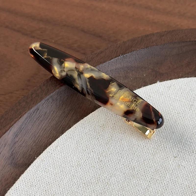 

Ретро Французский Темперамент Простые Заколки Цветной Ацетат Овальные Зажимы для Волос для Женщин Девушек Сладкие Заколки Модные Аксессуары для Волос