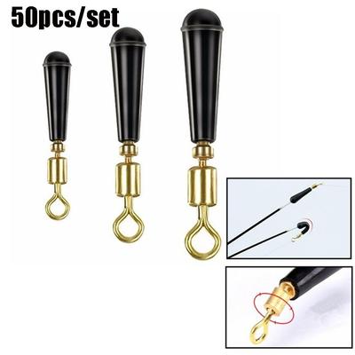 50Pcs/Lot Hot Durable Rubber Outdoor Drift Rotation Fishing Gears Block Float