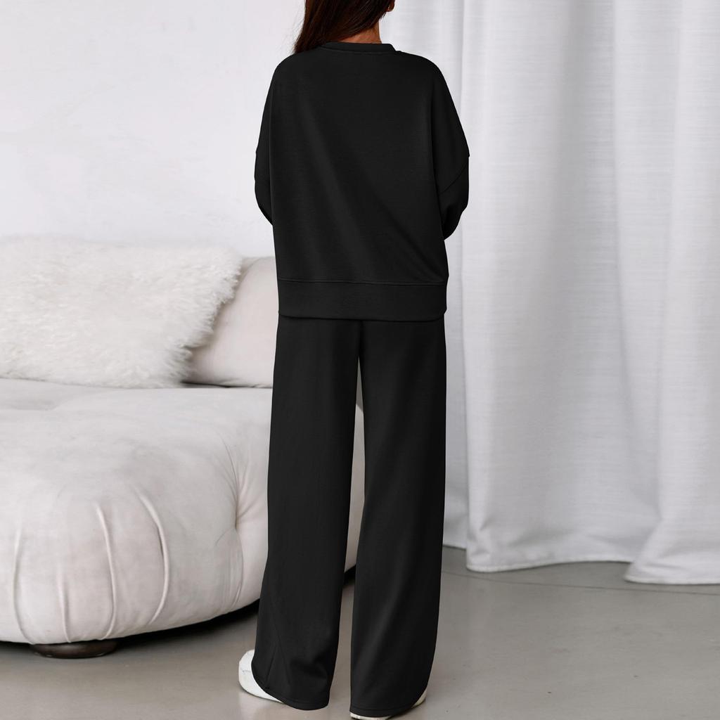 Two Piece Sets For Women Casual Loose Long Sleeve Shirts And High Waisted Drawstring Shorts Tracksuit Fall Outfits