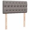 Box Spring Bed with Mattress Taupe 90 x 190 cm Fabric