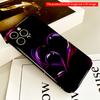 2DFlat Glowing Pink Heart Neon Design Phone Case All inclusive film hard iPhone case, compatible with iPhone 18 Pro Max 17 16 15 14 13 12 11
