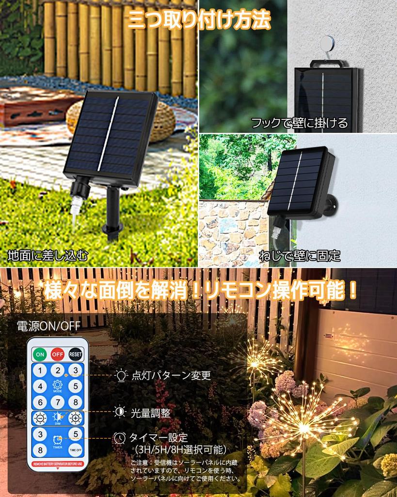 cshare Solar LED String Outdoor Waterproof Garden 640 Solar USB Battery Level 8 Lighting Perfect for Flower and Other Outdoor Lighting and New Lights,