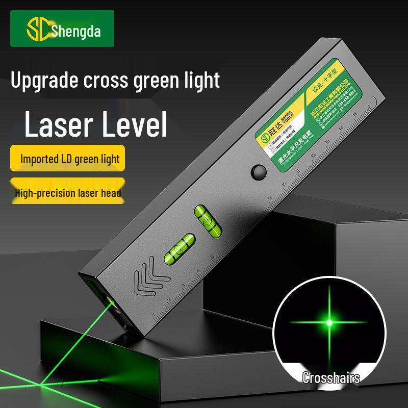 High-Precision Green Cross Line Laser Level with Strong Magnetic Positioning