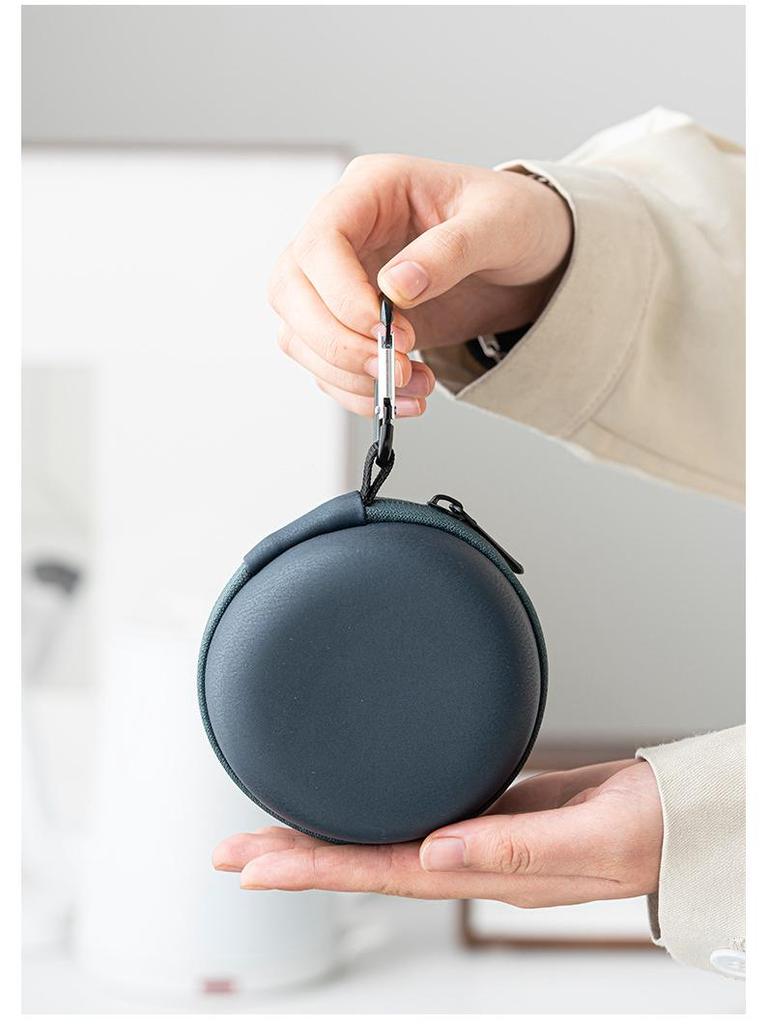 Portable Ceramic Tea Set: Quick Cup, One Pot, Three Cups - Perfect for Travel and Outdoor Use