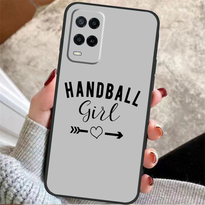 Play Handball Quotes Case For Oppo A38 A74 A94 A54 A18 A58 A78 A98 A80 A60 A40 A96 A76 A16 A15 A17 A57 A77 A5 Pro