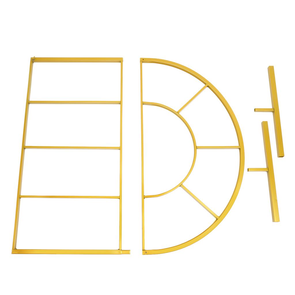 Metal Arch Backdrop Stand Gold Wedding Arch Stand 100*50*200cm Square Arched Frame for Birthday Party Graduation Ceremony Decor